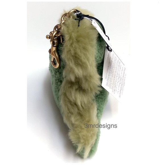 NWT COACH Shearling Rexy Fall 2025 Runway Limited Edition Keychain/Bag Charm - Picture 8 of 11
